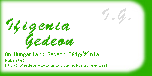 ifigenia gedeon business card